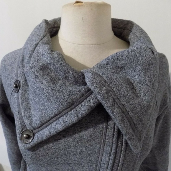 ZELLA Gray Zipper Jacket, Small - Picture 2 of 6